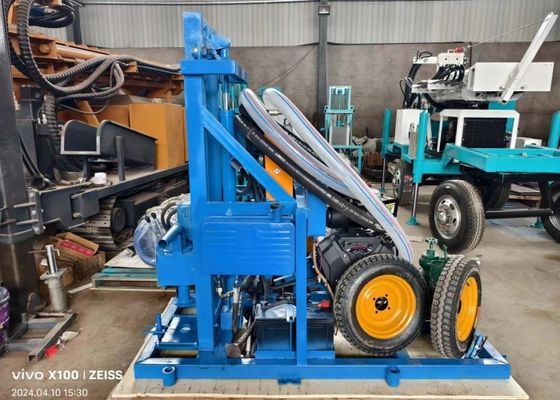 Compact 300mm Drilling Diameter Irrigation Water Drilling Rig For Shallow Borewell 60 Meters Depth