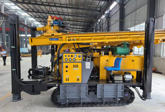 Profondità macchina pneumatica di Rig Crawler Rotary Water Well di perforazione dei 450 tester