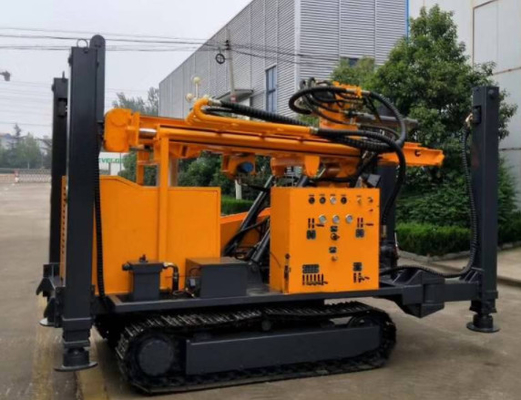 Il cingolo del motore diesel del pozzo trivellato dell'acqua ha montato l'impianto di perforazione di trapano 260 metri in profondità che fanno saltare