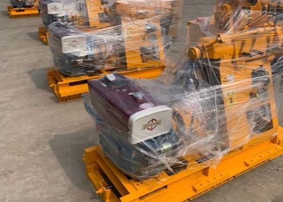 BW 160 Pompa di fango Macchina di perforazione idraulica di nucleo Potenza diesel 80 metri di profondità