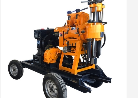 Perforatrice idraulica facile mobile della prova del suolo di profondità del motore diesel 200m del movimento per costruzione