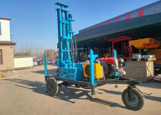 Capacità di sollevamento di 15kn Rig di perforazione di pozzi idrici per la perforazione del fango e profondità di perforazione di 100 m