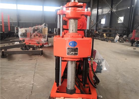 Macchina gialla per la trivellazione geologica con motore diesel per trivellazioni a 100 m di profondità