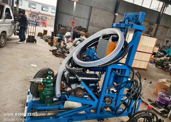 Macchina per la perforazione di pozzi d'acqua con profondità di 120 metri e grande diametro del foro