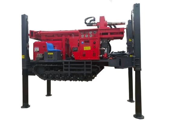 Rig per la perforazione di pozzi idrici pneumatici a 180 m di profondità con motore diesel da 55 kW