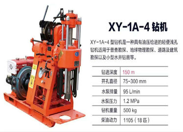 Tipo diesel facile di potere dell'impianto di perforazione di carotiere di operazione XY-1A con 90° - angolo di perforazione 75°