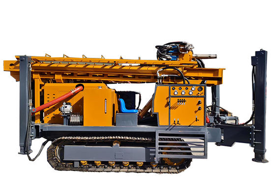 1000m Crawler Hydraulic Water Well Drilling Rig 6 cilindri Motore diesel