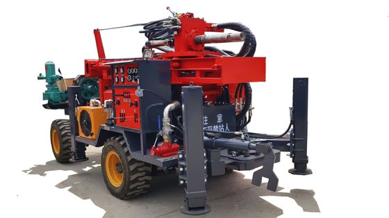 Perforazioni automatiche di roccia profonda con compressore d'aria per la perforazione di pozzi d'acqua
