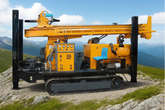 100m 200m 300m Crawlerbig macchina di perforazione con motore diesel ad alta potenza