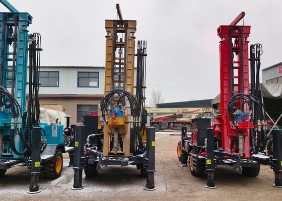 Perforazione di pozzi profondi pneumatici di 100 metri con motore diesel di grande capacità