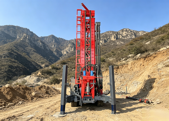 0-180m Efficiente crawler per la trivellazione di pozzi idrici per le regioni aride
