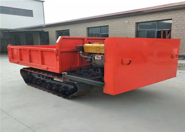 Autocarro con cassone ribaltabile d'acciaio della miniera del trasportatore del cingolo del trasportatore della pista nel colore rosso