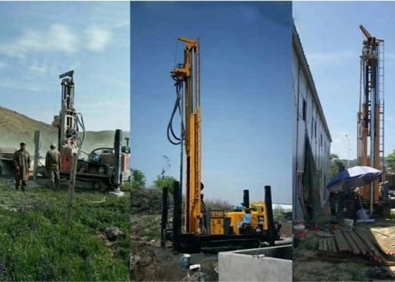 I 400 metri multifunzionali innaffiano la trivellazione Rig Hydraulic Crawler Mounted