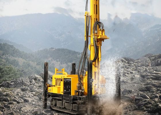 Tipo acqua Rig Drilling Machine del cingolo di profondità di 350m