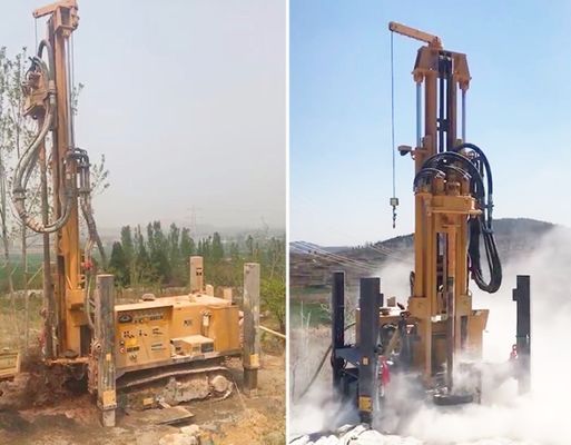 impianto di perforazione di trapano montato cingolo del pozzo trivellato di profondità di 3.5mpa 350m