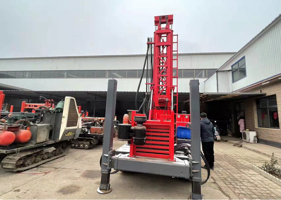 pozzo trivellato profondo di 200m che perfora Rig Pneumatic Tractor Mounted Dth