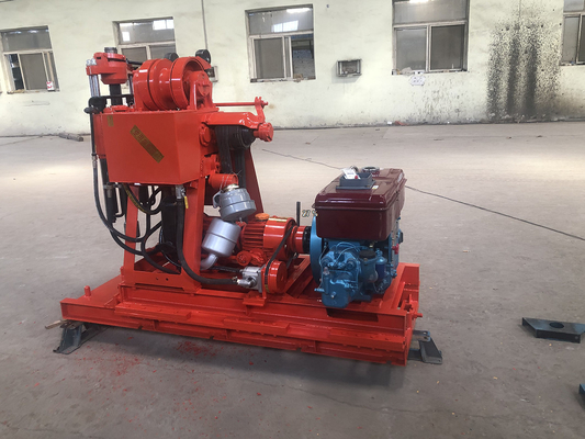 Motore diesel XY-1 Sotto terreno di prova di trivellazione Rig 100m profondità BW 160 pompa di fango