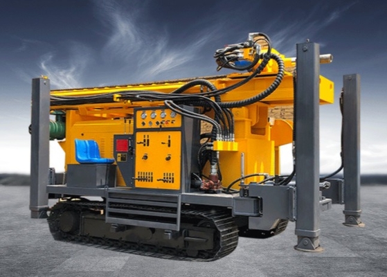 92kw Yuchai Motore Diesel Pneumatico Perforazione Rig Per L'Acqua Profonda Foratura 350 metri