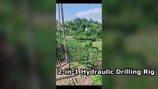 Piattaforma di perforazione idraulica 2 in 1 | Perforazione di pozzi d'acqua ed esplorazione geologica di nuclei