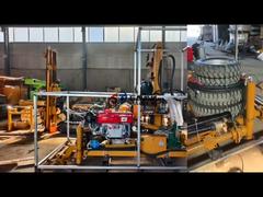 Uno sguardo più da vicino: perforazione di un pozzo trivellato con trattore a movimento semplice con sistema idraulico