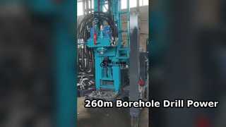 Coppia elevata di perforatrice per pozzo d'acqua da 260 m