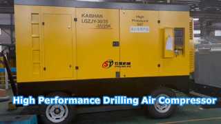 Compressore d'aria diesel industriale ad alta efficienza per perforazione