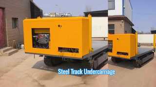 Carro cingolato in acciaio per impieghi gravosi per impianti di perforazione